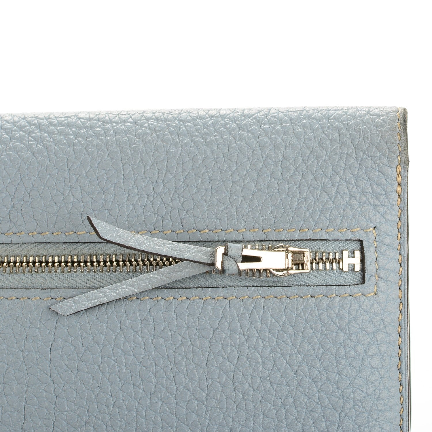Hermes Togo Dogon Recto Verso Wallet Bleu Lin 2 of 11