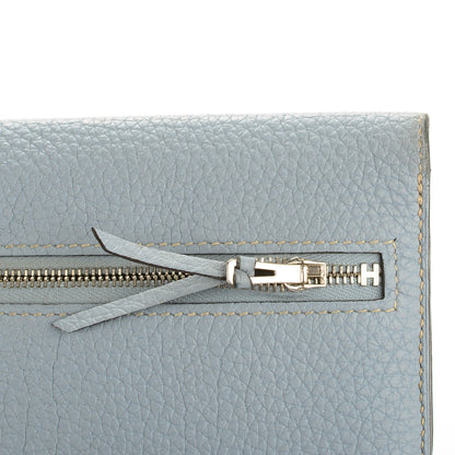 Hermes Togo Dogon Recto Verso Wallet Bleu Lin 2 of 11