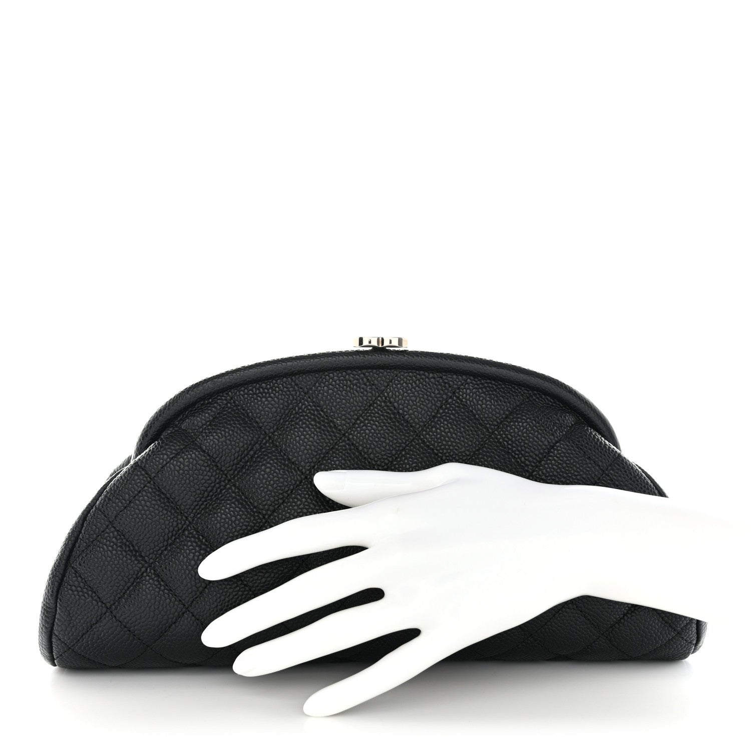 Chanel Caviar Quilted Timeless Clutch Black 2 of 8