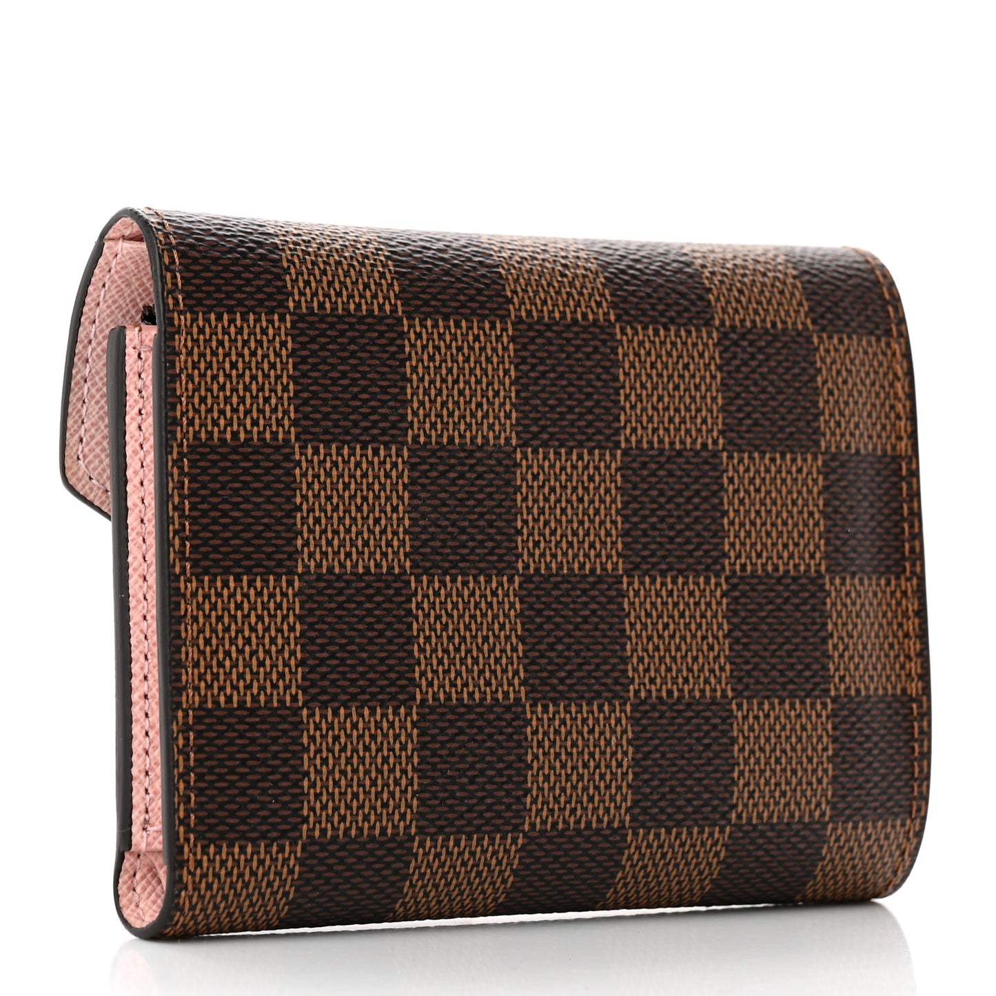 Damier Ebene Victorine Wallet Rose Ballerine