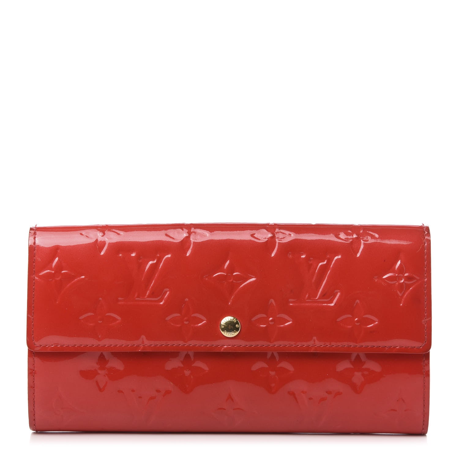 Louis Vuitton Vernis Sarah Wallet Rouge Grenadine 1 of 11