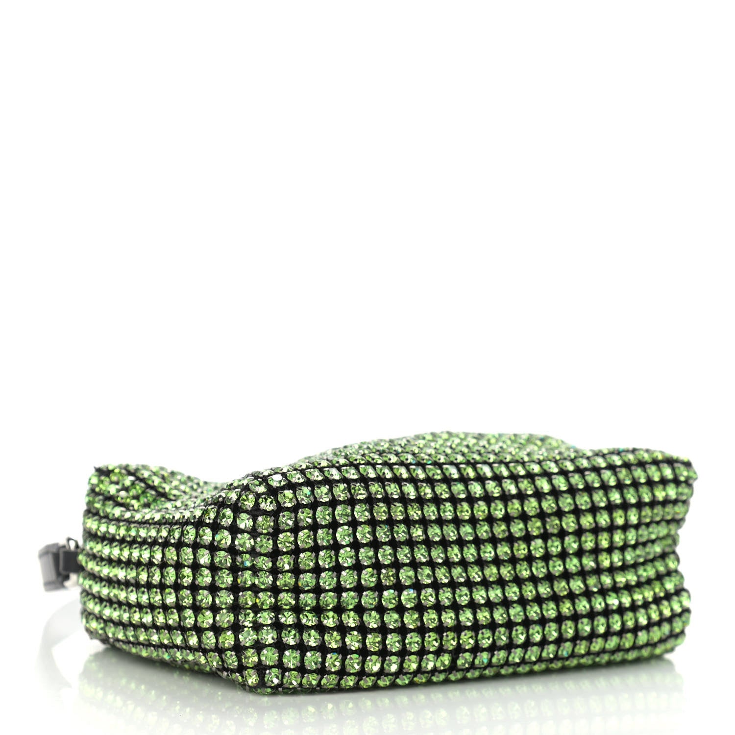 Alexander Wang Mesh Crystal Rhinestone Mini Heiress Pouch Green 4 of 10