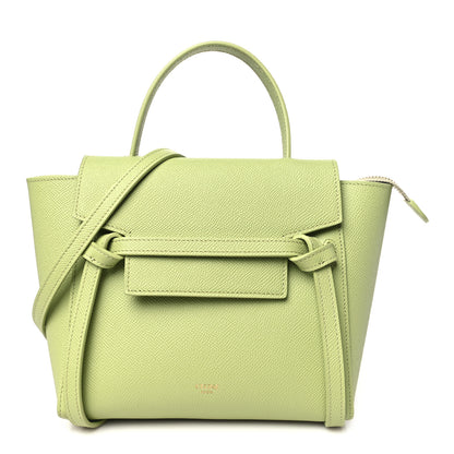 Celine Grained Calfskin Nano Belt Bag Vert D'eau 1 of 11