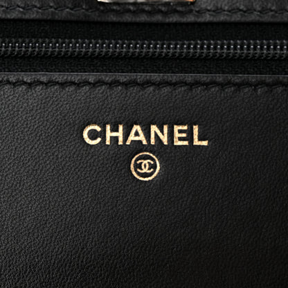 Chanel Lambskin Quilted Trendy CC Wallet On Chain WOC Black 6 of 11