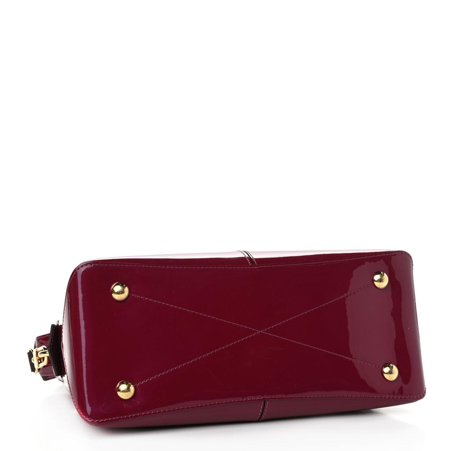 Patent Calfskin Miroir Tote Magenta
