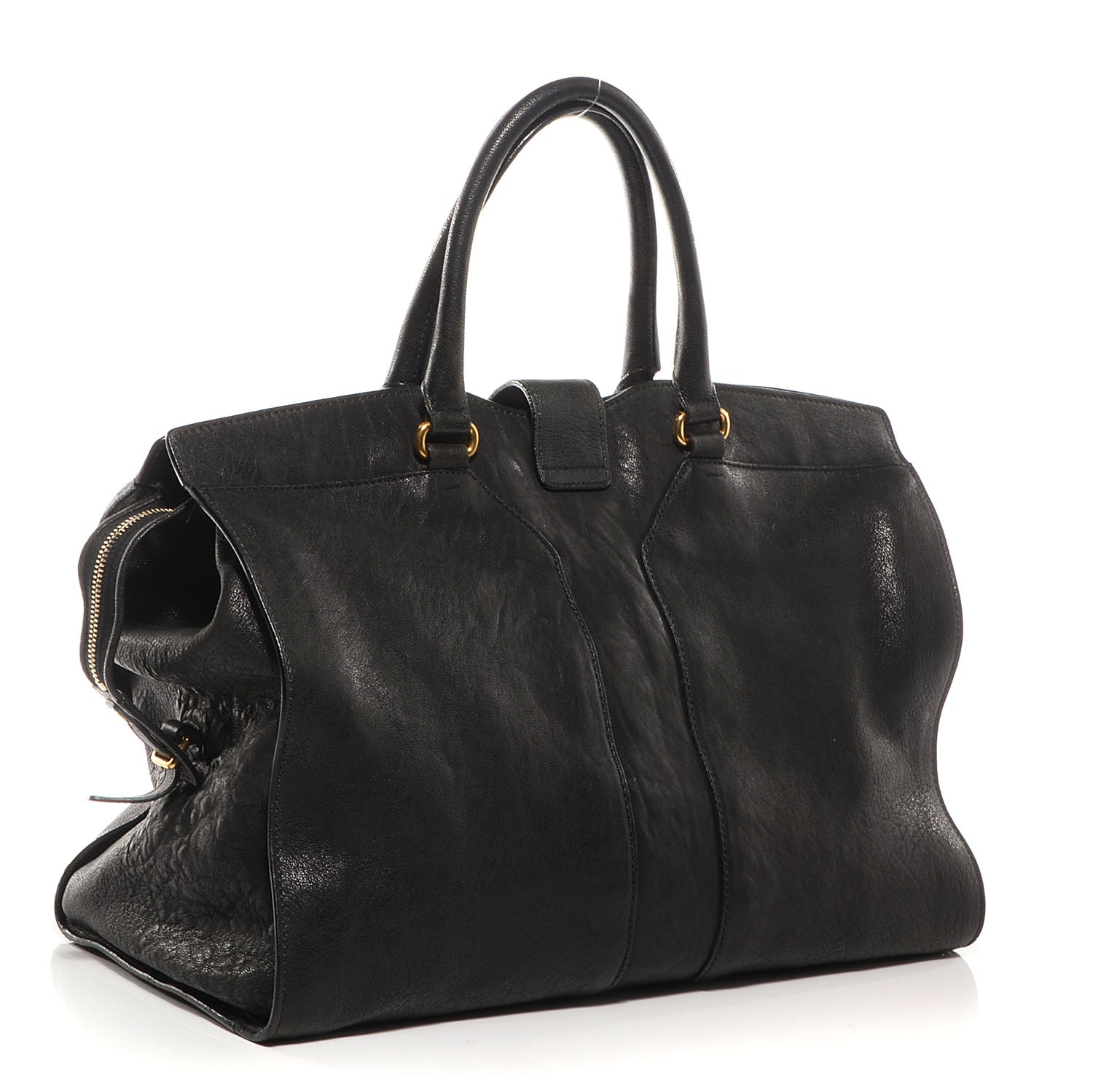 Saint Laurent Sheepskin Large Cabas ChYc Black 3 of 9