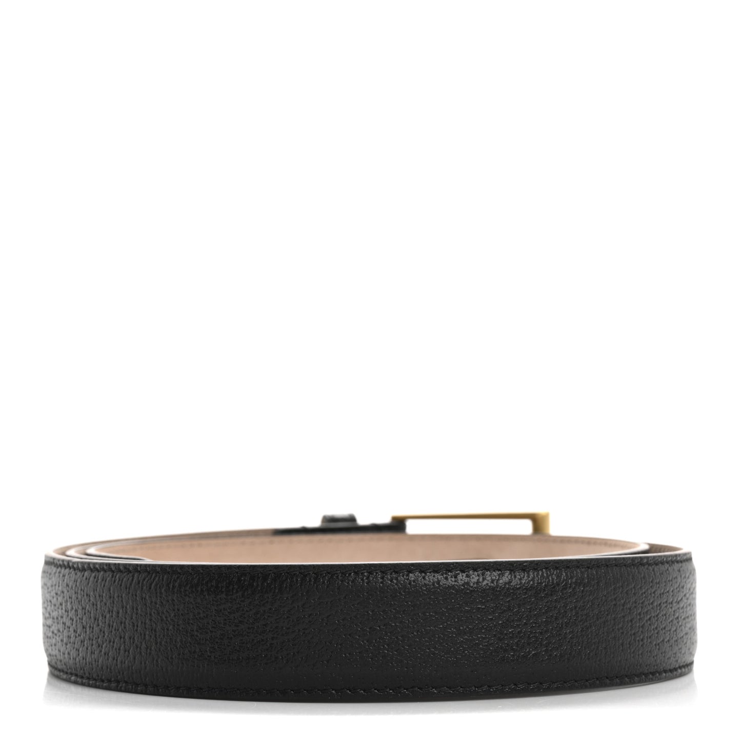 Textured Dollar Calfskin 30mm Belt 110 44 Black