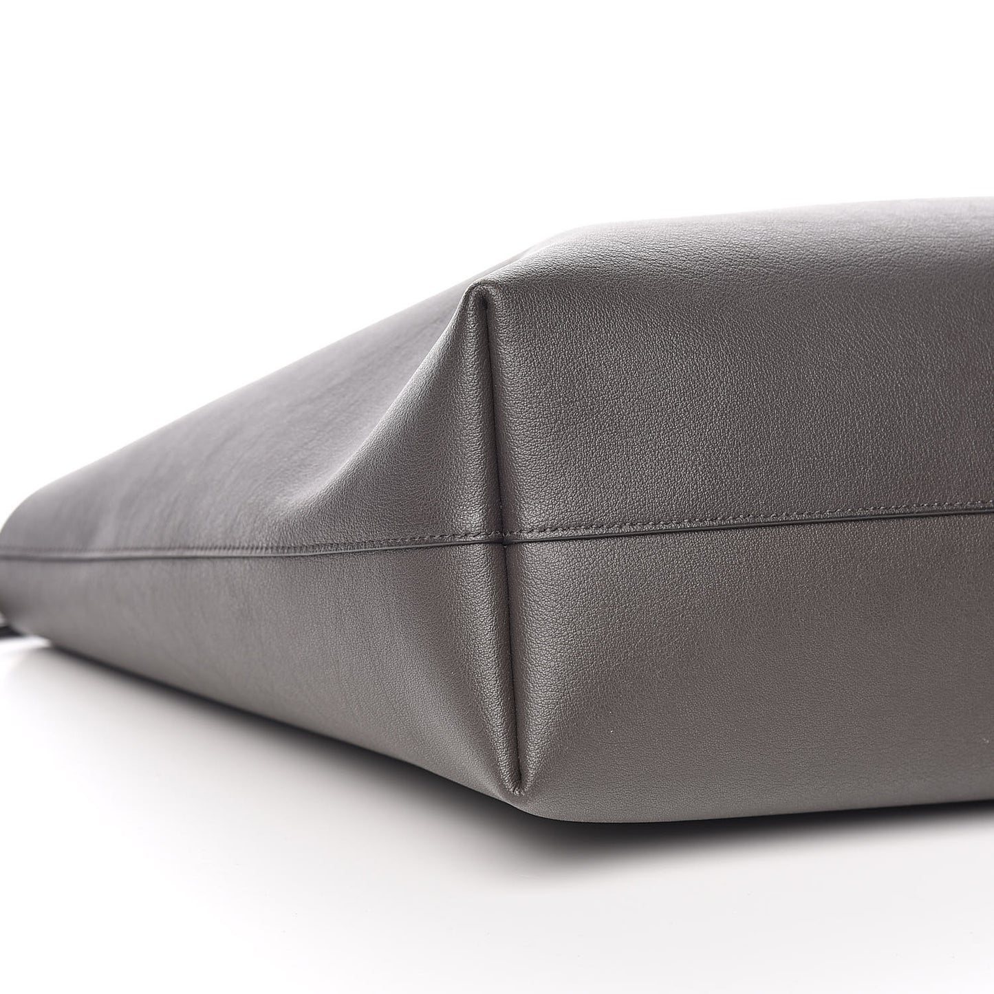 Calfskin Large Shopping Tote Asphalt