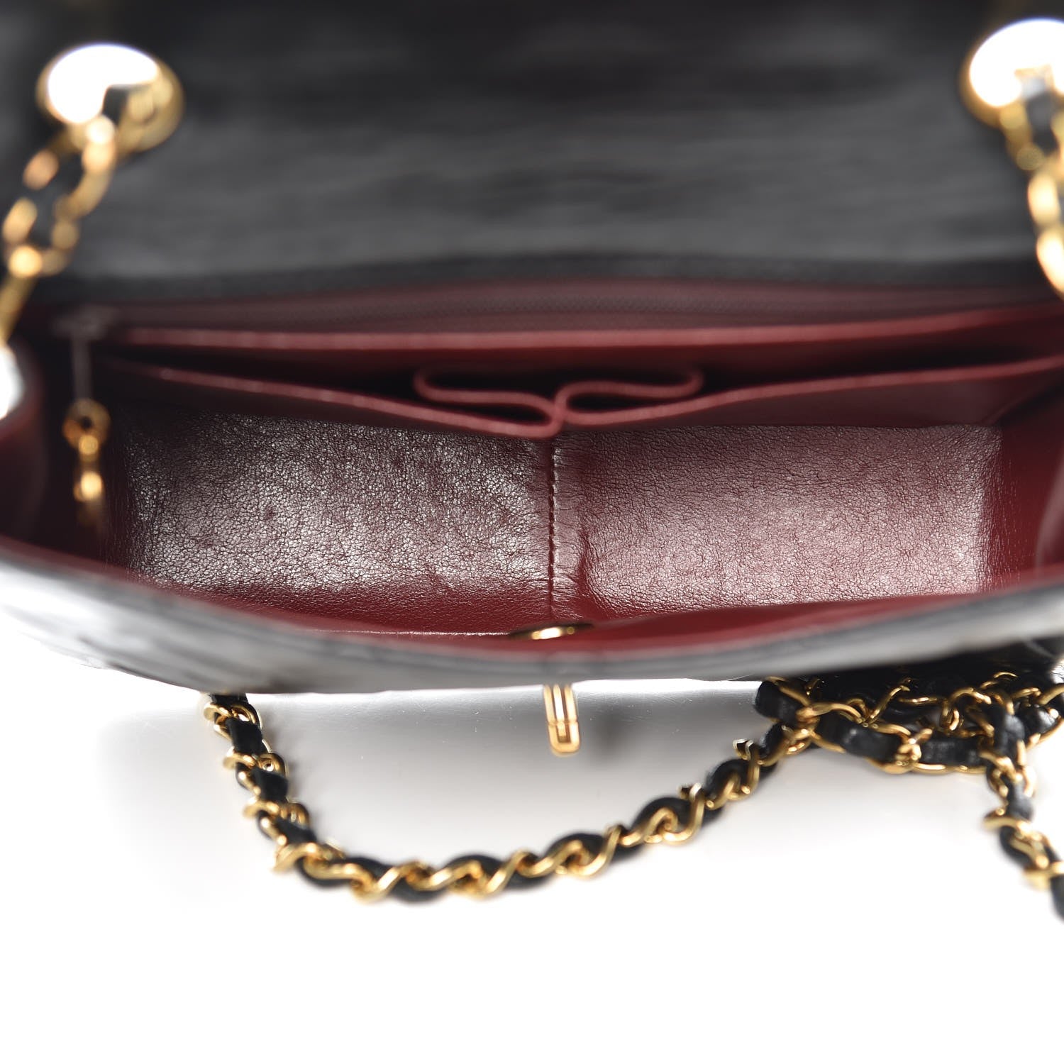 Chanel Lambskin Quilted Mini Square Flap Black 5 of 9