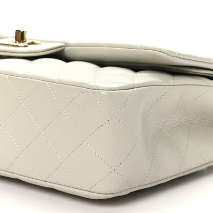 Chanel Caviar Quilted Medium Double Flap Grey 10 of 11
