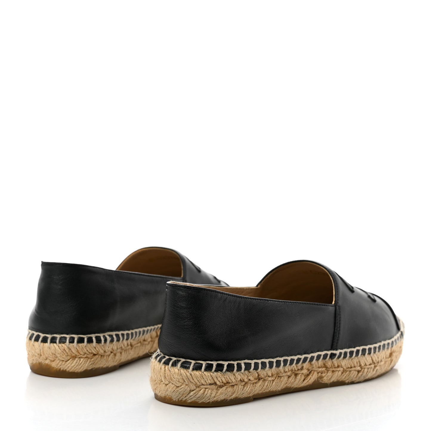Lambskin CC Espadrilles 38 Black