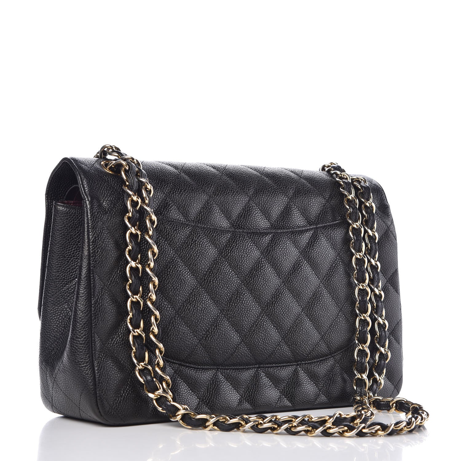 Chanel Caviar Quilted Jumbo Double Flap Black 3 of 9