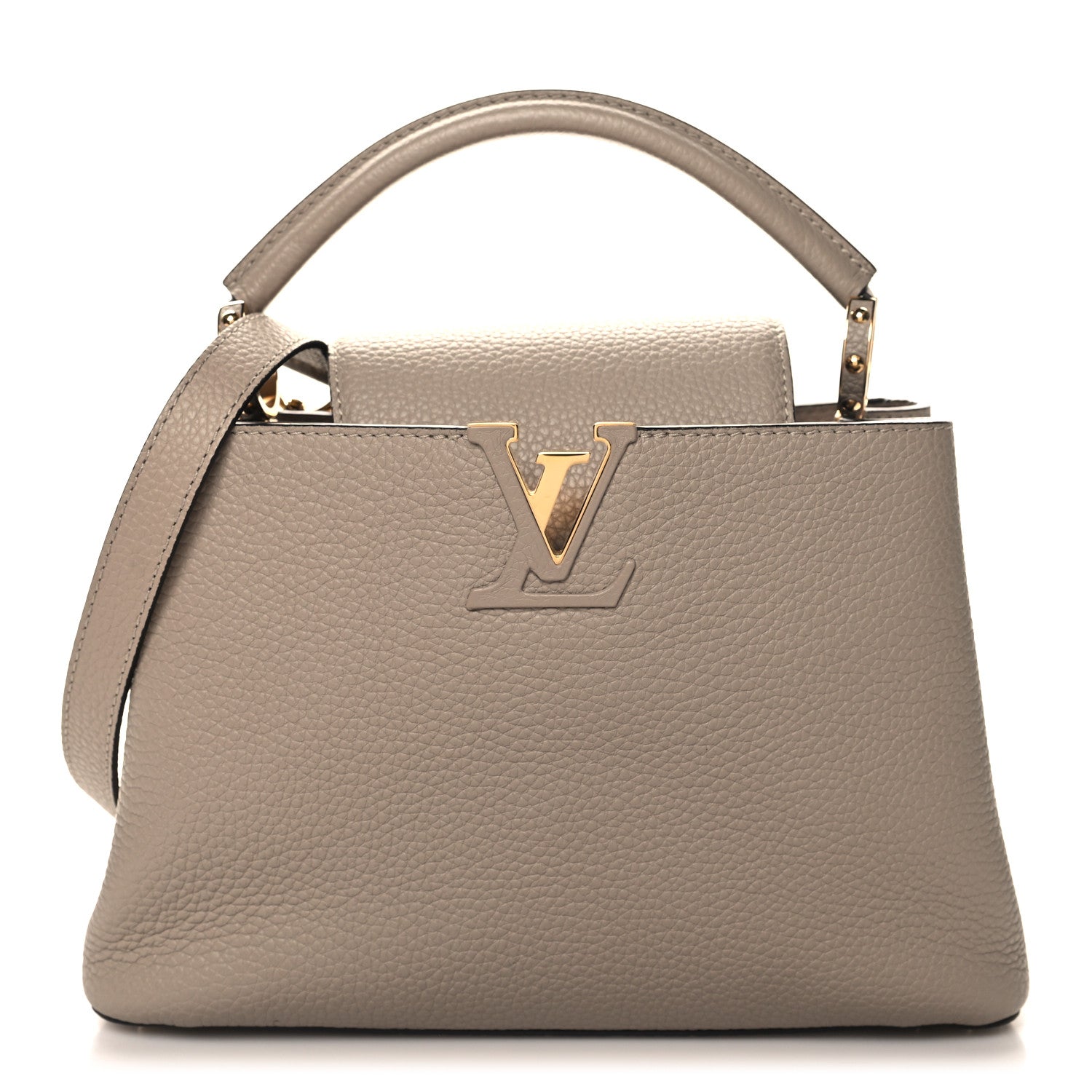 Louis Vuitton Taurillon Capucines BB Galet 1 of 9