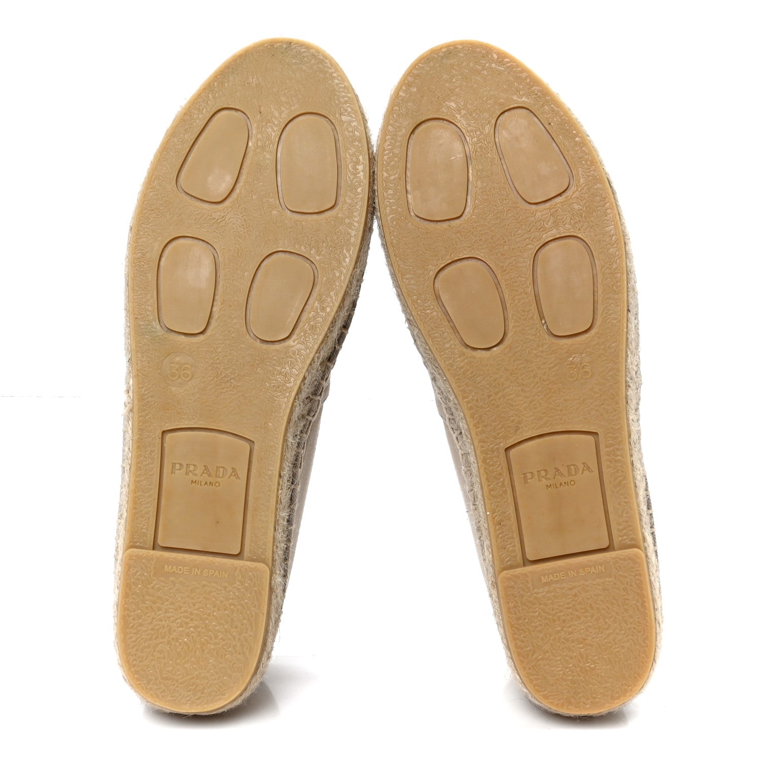 Prada Gabardine Logo Espadrilles 36 Corda 6 of 10
