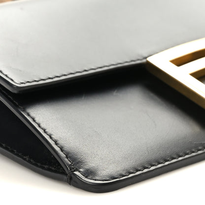 Fendi Vitello King Mini Flat Baguette Black 8 of 10