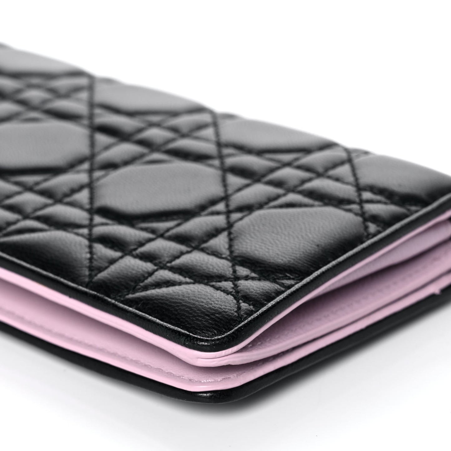 Lambskin Cannage Rendezvous Wallet Black