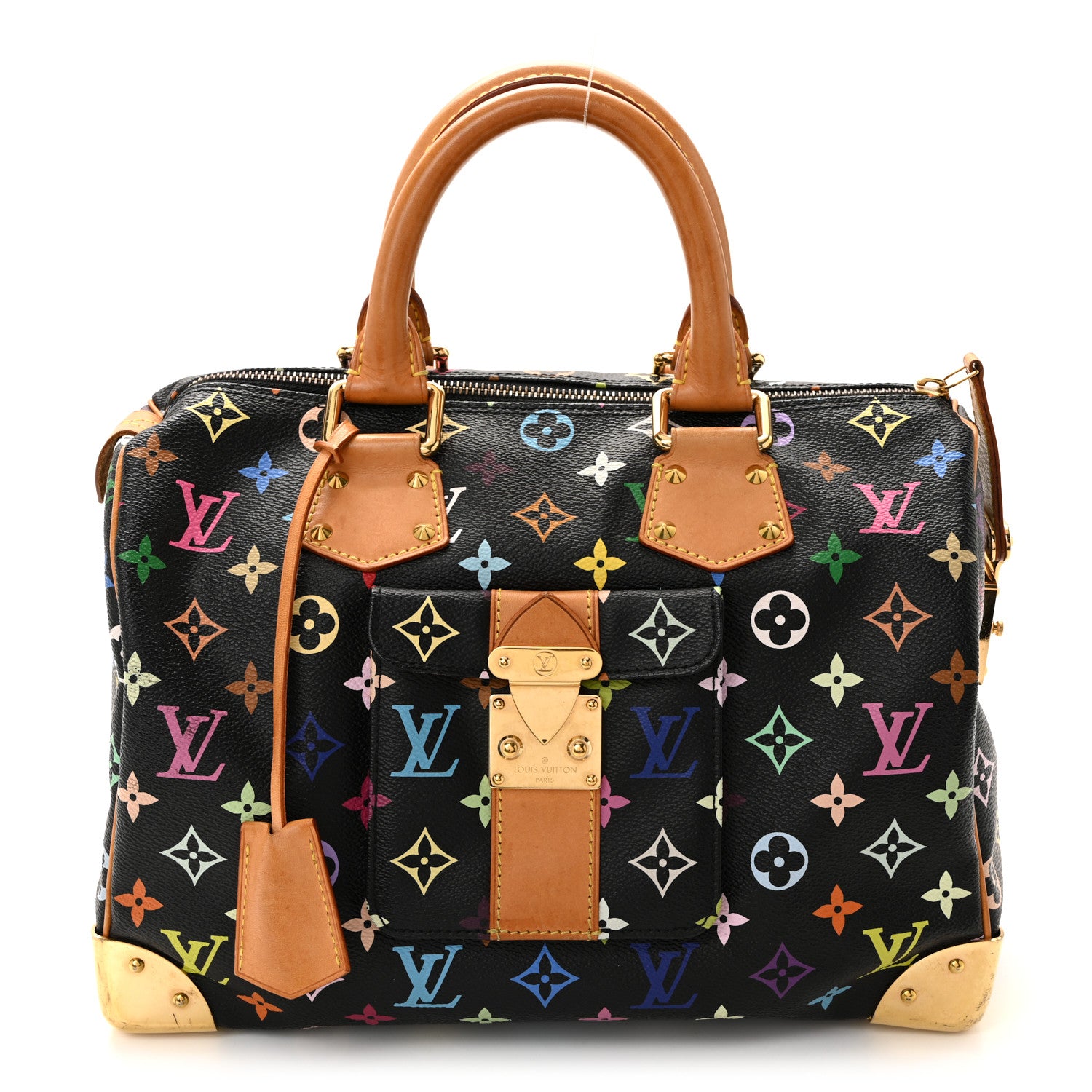 Louis Vuitton Monogram Multicolor Speedy 30 Black 1 of 10