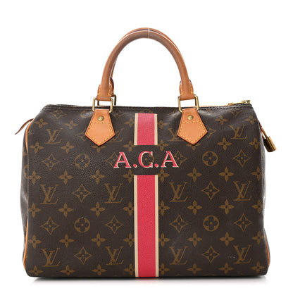 Louis Vuitton Monogram My LV Heritage Speedy 30 Fuchsia Ivory 1 of 13