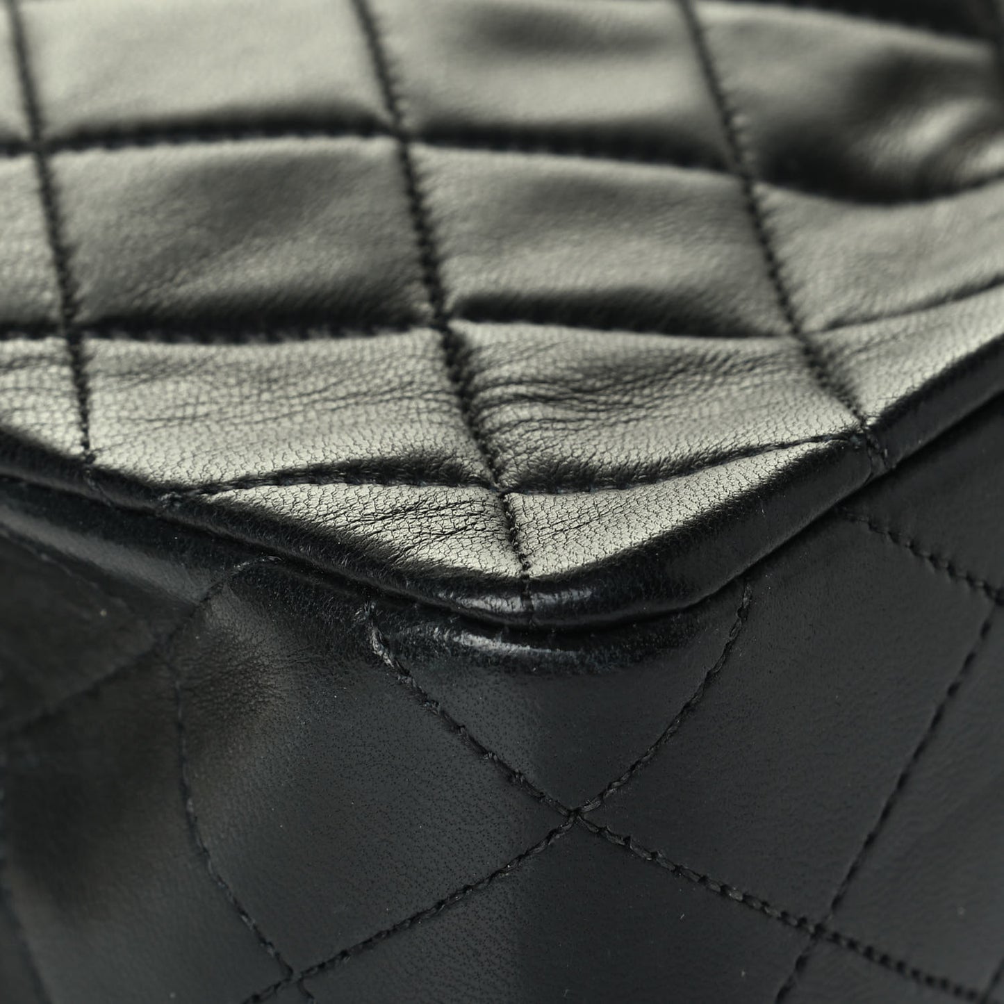 Lambskin Quilted Mini Flap Black
