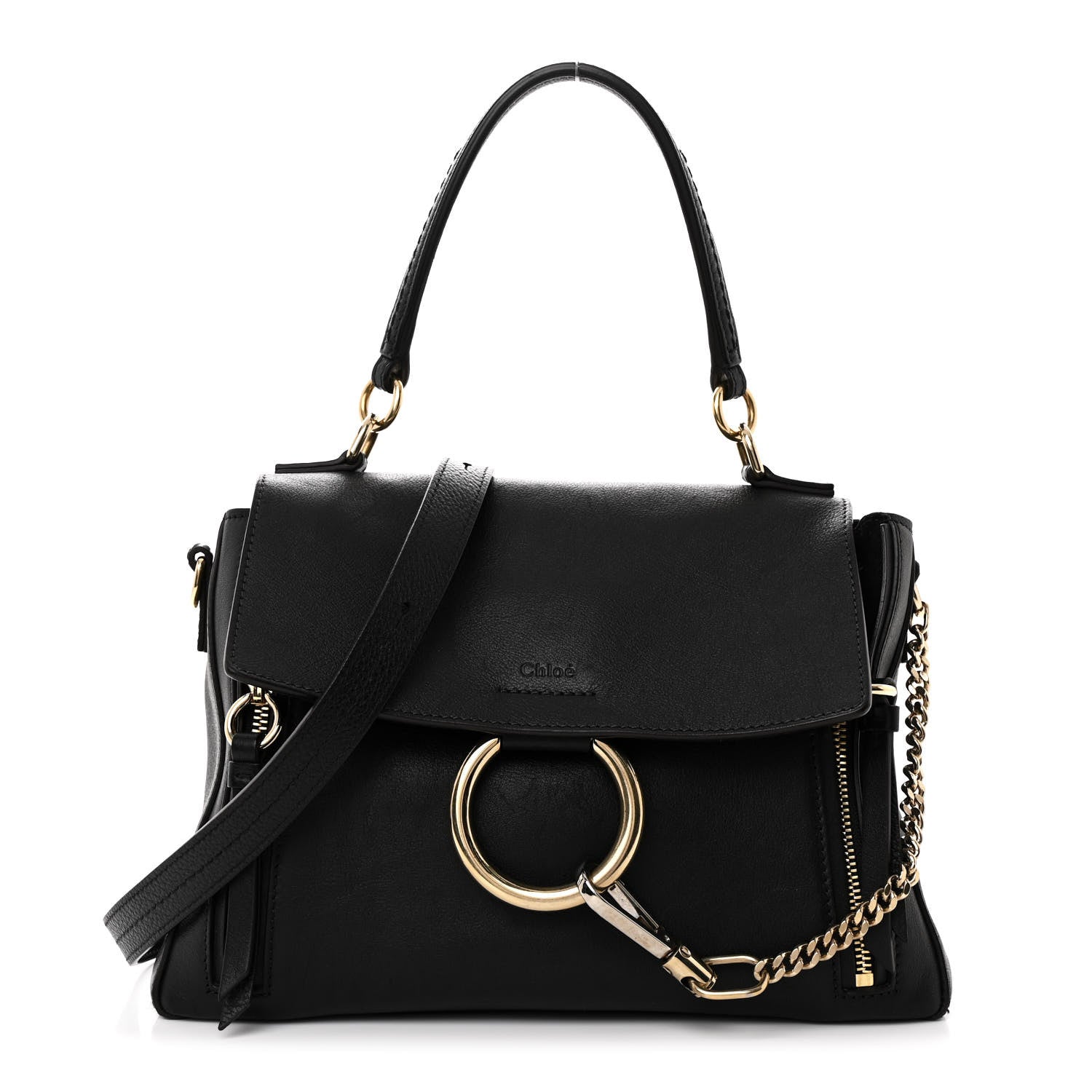 Chloe Calfskin Small Faye Day Shoulder Bag Black 1 of 11