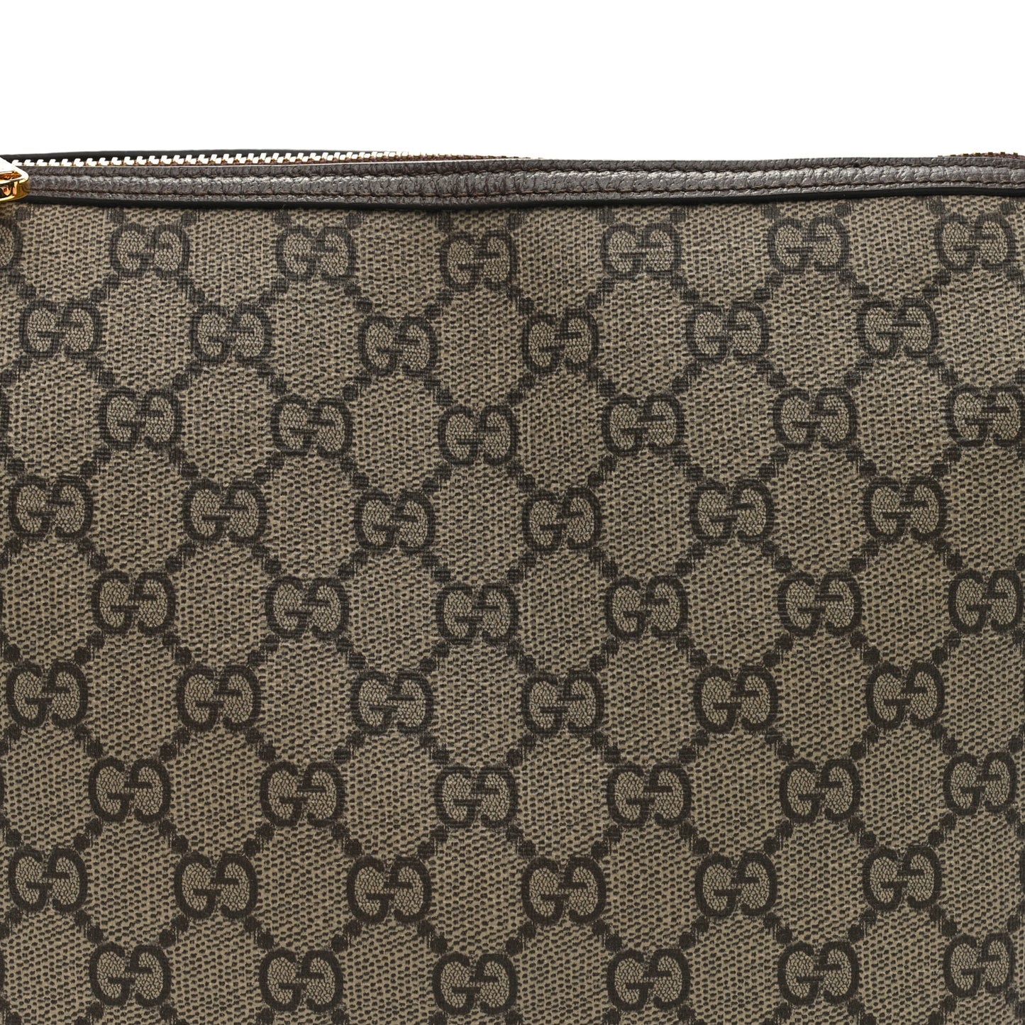 GG Supreme Monogram Textured Calfskin Web Super Mini Ophidia Shoulder Bag Beige Ebony New Acero