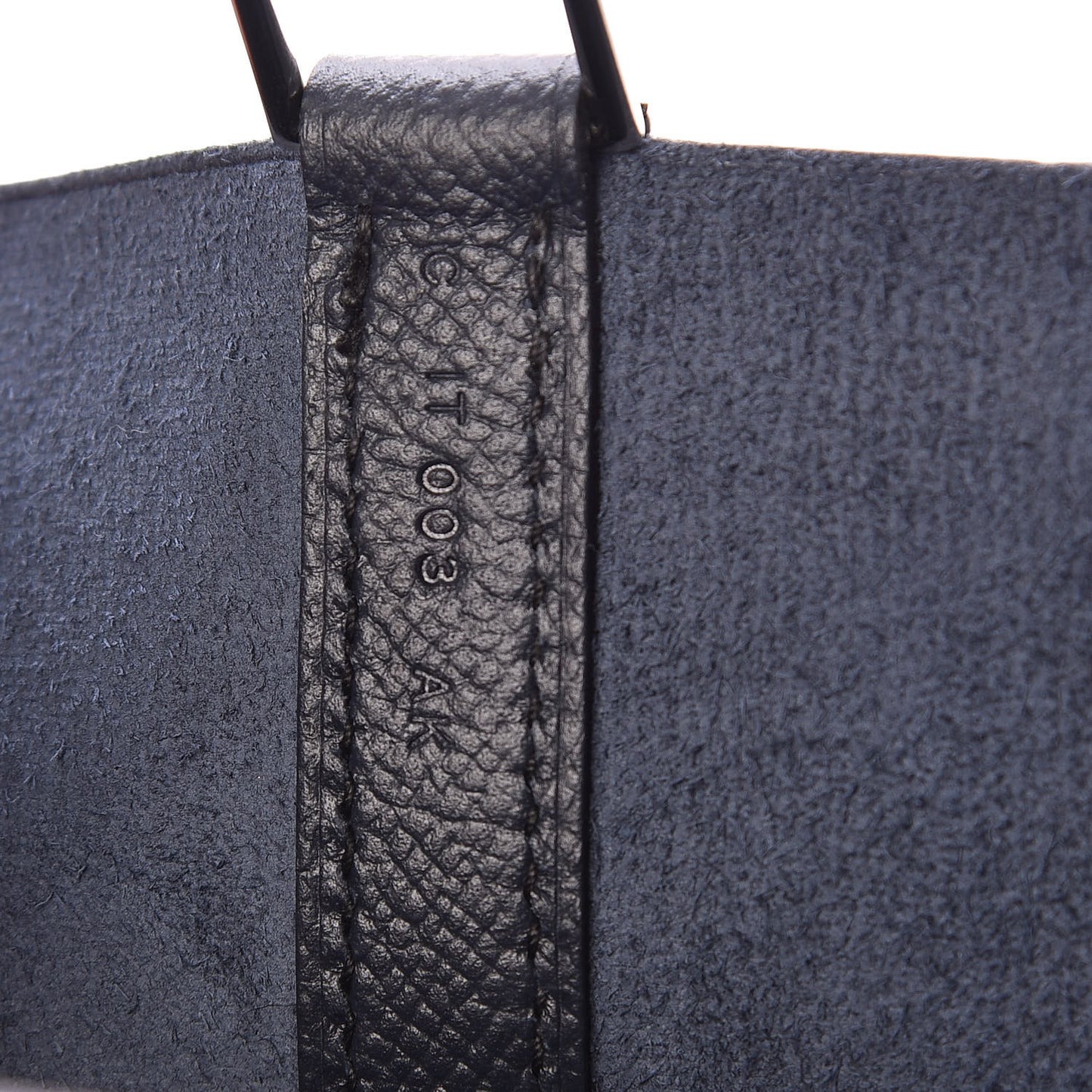Epsom Tressage De Cuir Picotin Lock 18 PM Bleu Indigo Black Terre Battue