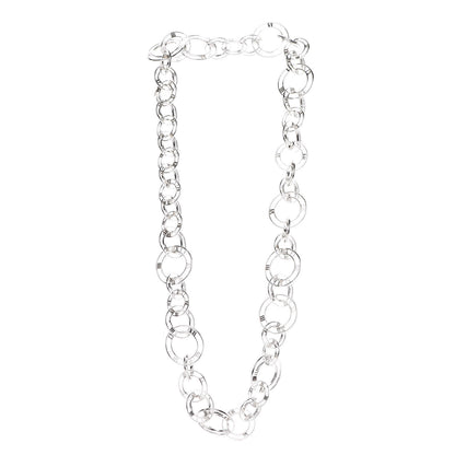 Tiffany Sterling Silver Atlas Link Necklace 3 of 5