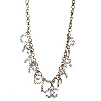 Chanel Crystal City of Lights Letter Chain Belt Gold 1 of 3