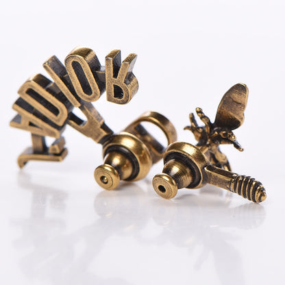 Christian Dior Metal J'Adior Earrings Aged Gold 3 of 5