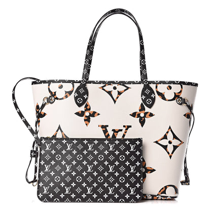 Louis Vuitton Monogram Giant Jungle Neverfull MM Ivory 1 of 10