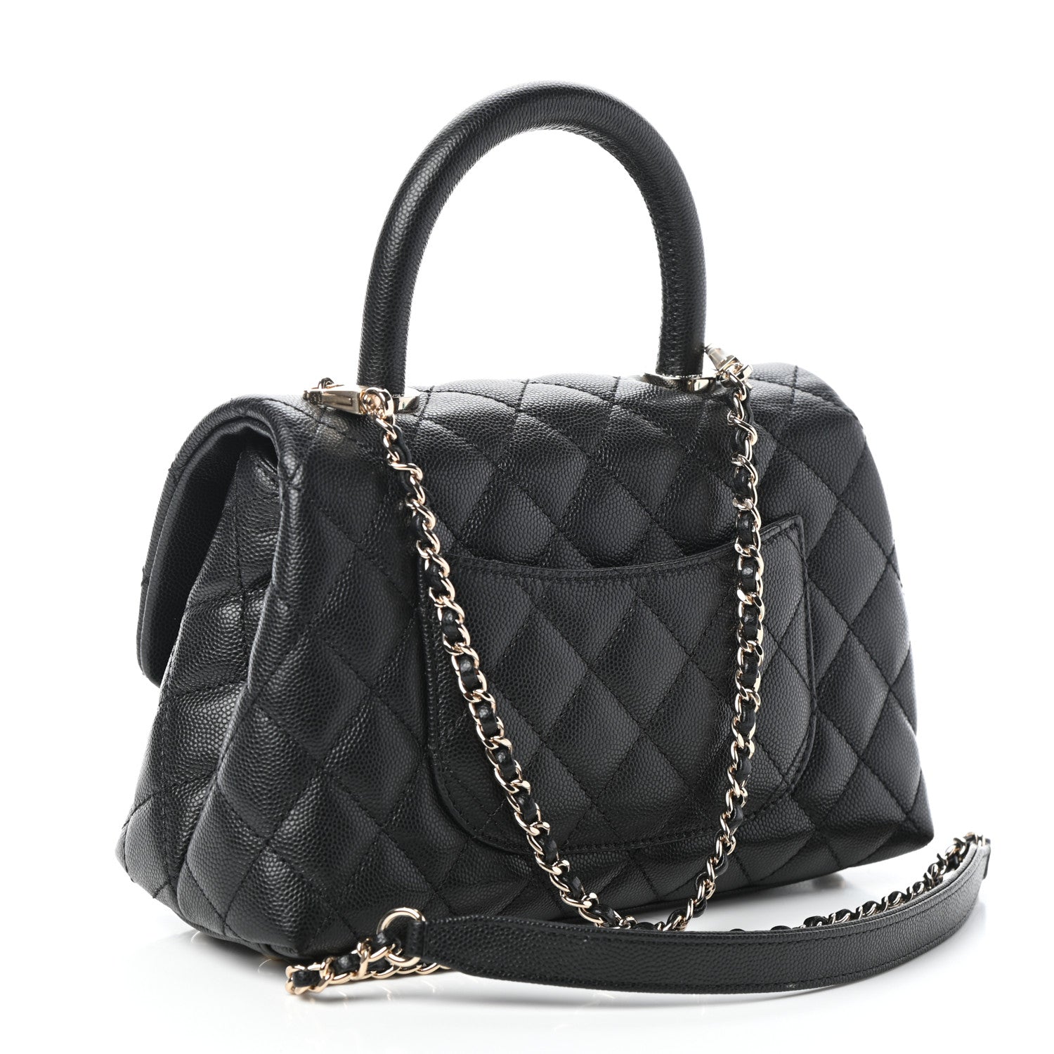 Chanel Caviar Quilted Mini Coco Handle Flap Black 3 of 10