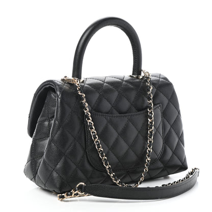 Chanel Caviar Quilted Mini Coco Handle Flap Black 3 of 10