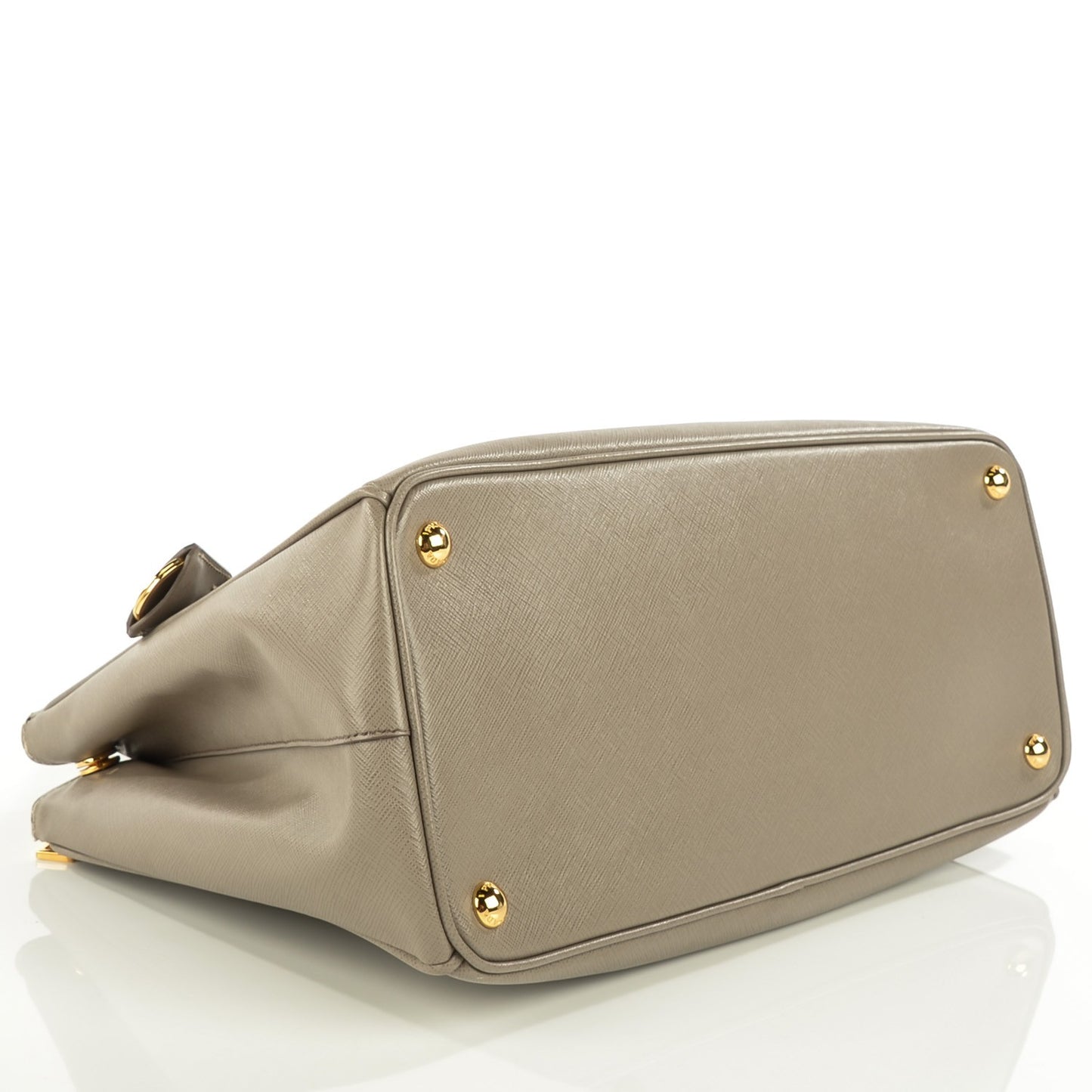 Saffiano Medium Galleria Double Zip Tote Argilla