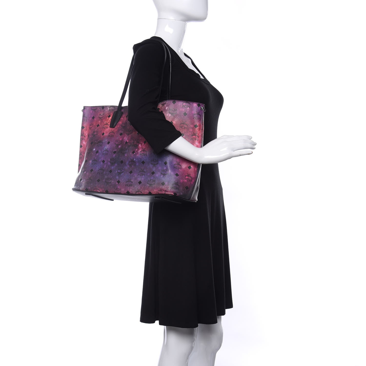 MCM Galaxy Visetos Medium Shopper Tote Multicolor 2 of 9