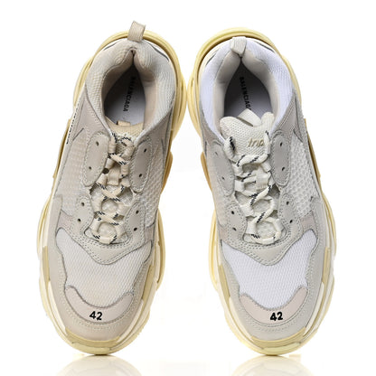Balenciaga Fabric Mesh Mens Triple S Sneakers 42 White 5 of 8