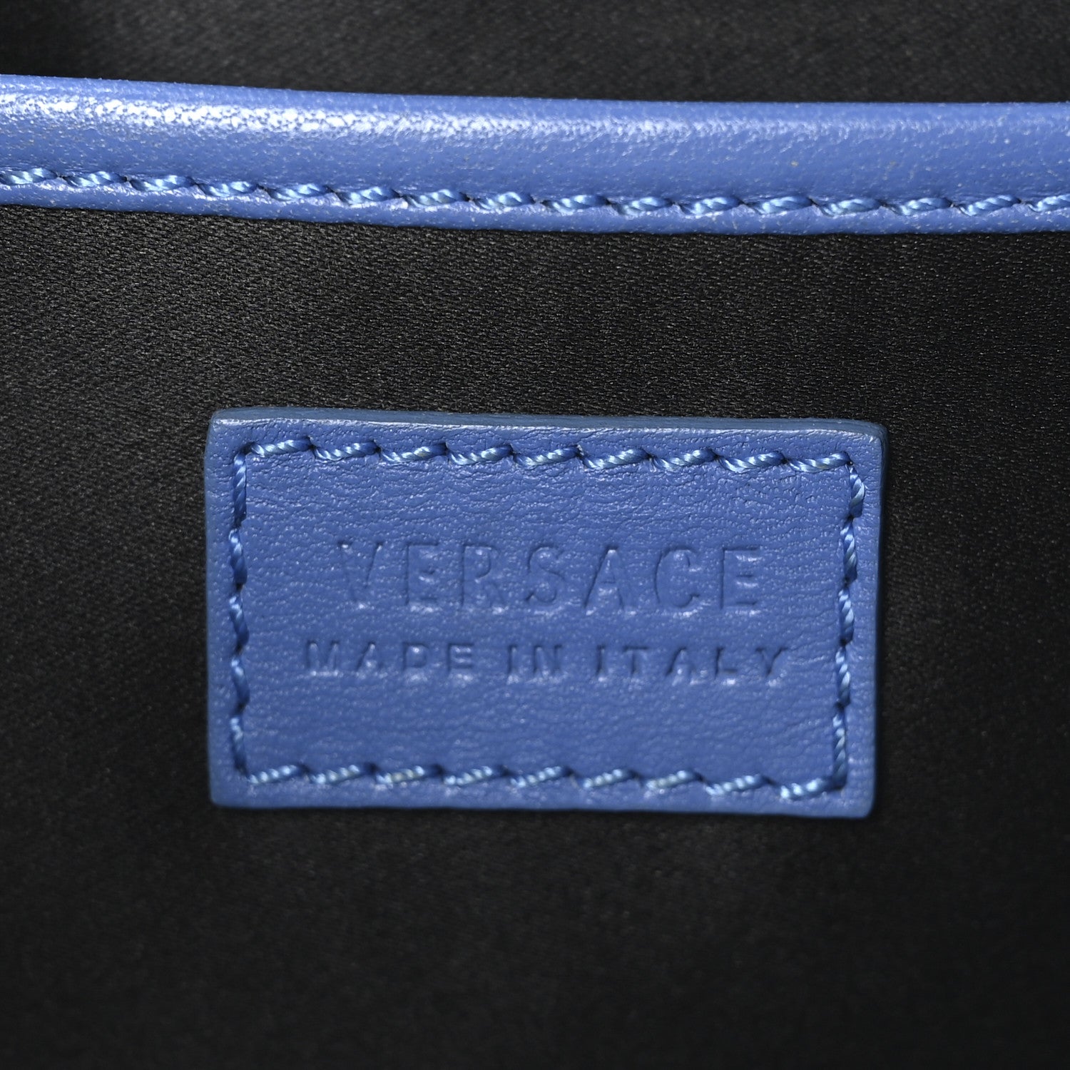 Versace Nappa Signature Bag Blue Multicolor 6 of 11