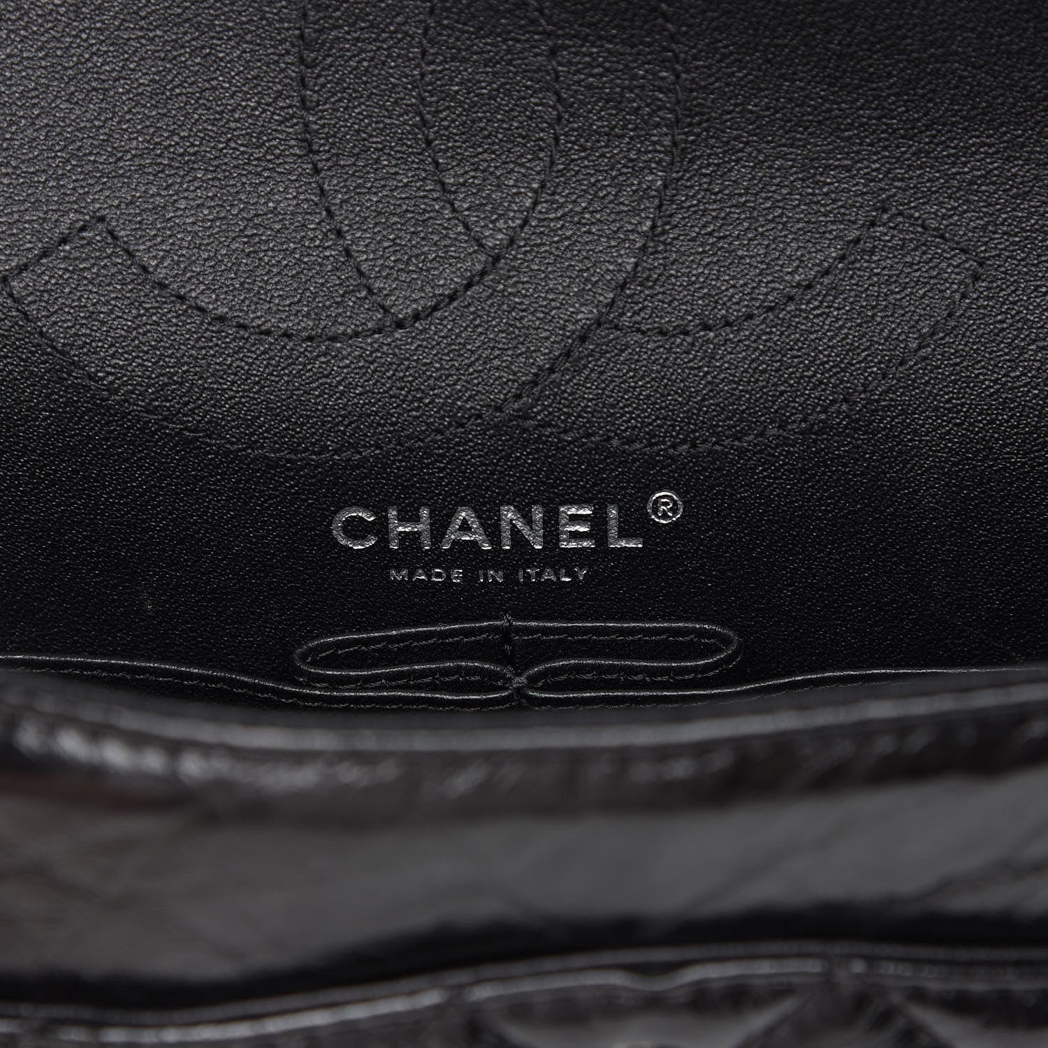 Chanel Glazed Calfskin Quilted 2.55 Reissue 226 Flap So Black 7 of 9