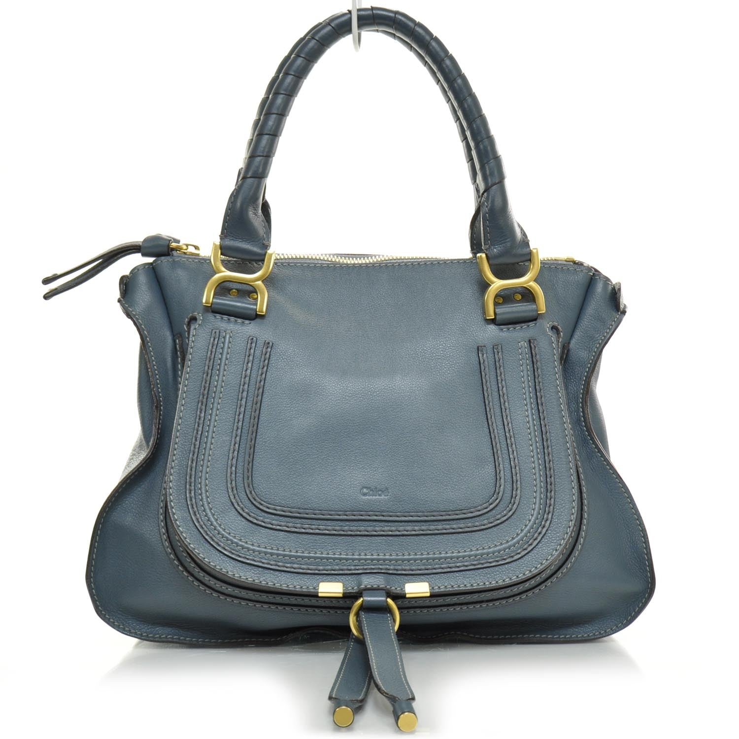 Chloe Calfskin Medium Marcie Satchel Blue 1 of 7