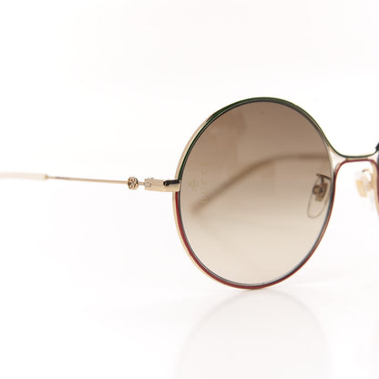 Gucci Round Sunglasses GG0395S Red Green 7 of 8