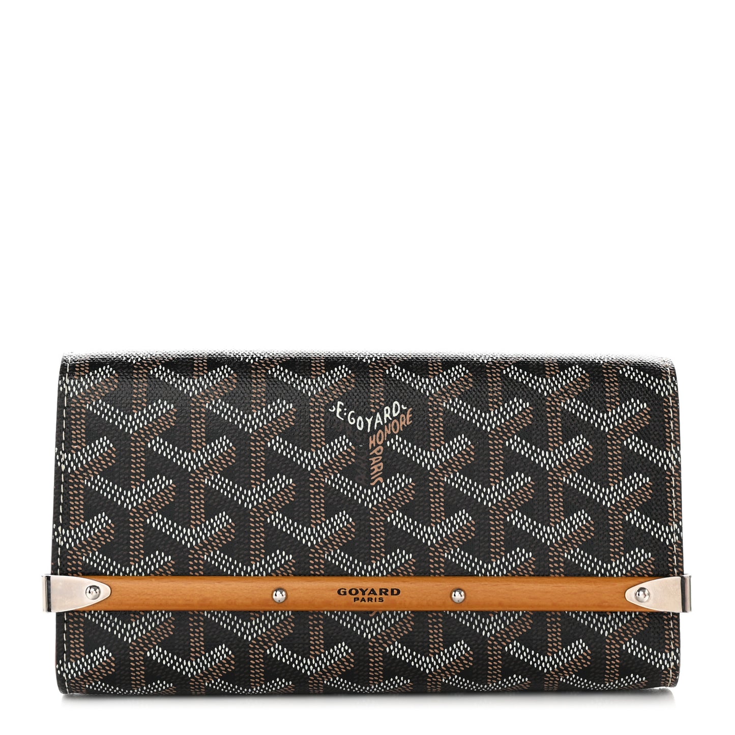 Goyardine Monte Carlo Mini Phone Case Black