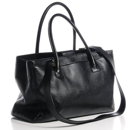 Chanel Calfskin Cerf Shopper Tote Black 3 of 10