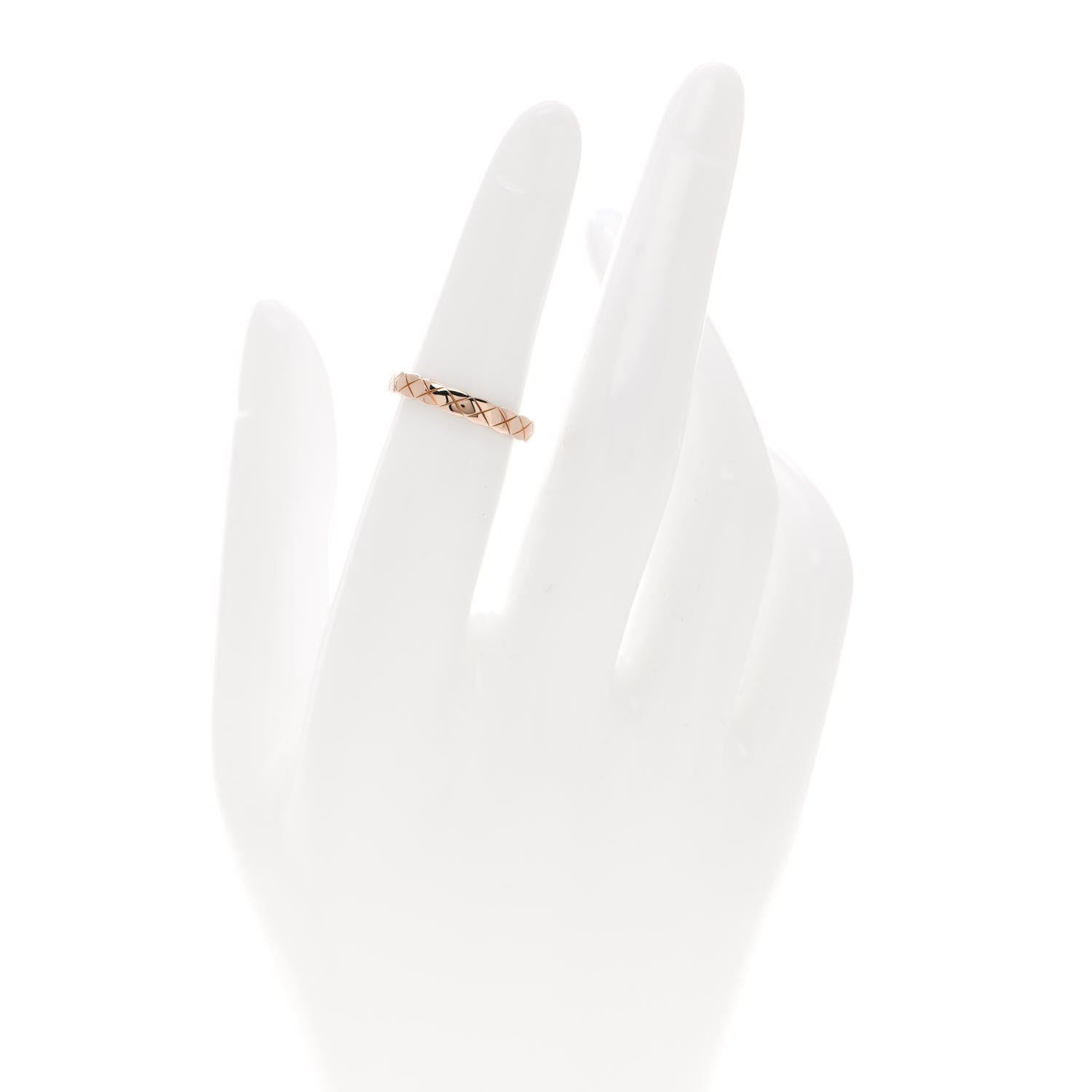 Chanel 18K Beige Gold Mini Coco Crush Ring 49 4.75 2 of 7