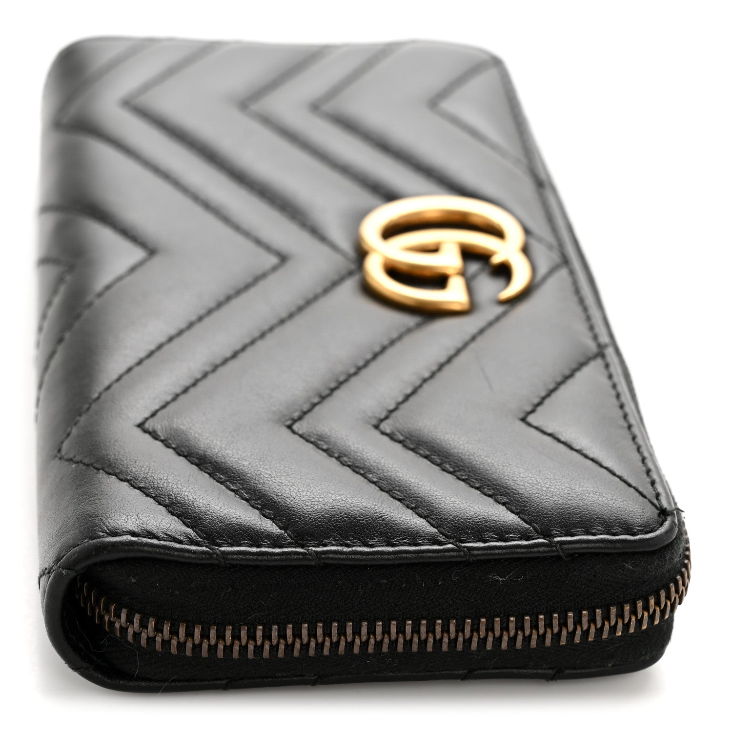 Gucci Calfskin Matelasse GG Marmont Zip Around Organizer Wallet Gucci Calfskin Matelasse GG Marmont Zip Around Organizer Wallet