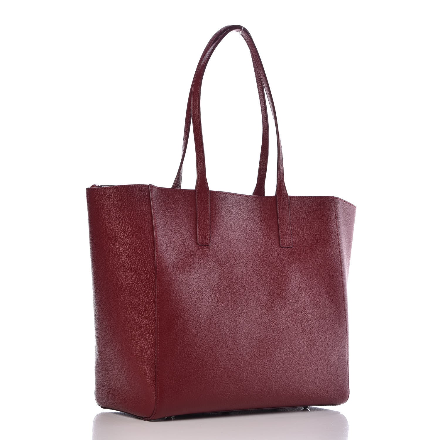 MCM Grained Calfskin Medium Reversible Wandel Tote Ruby Tan 5 of 13