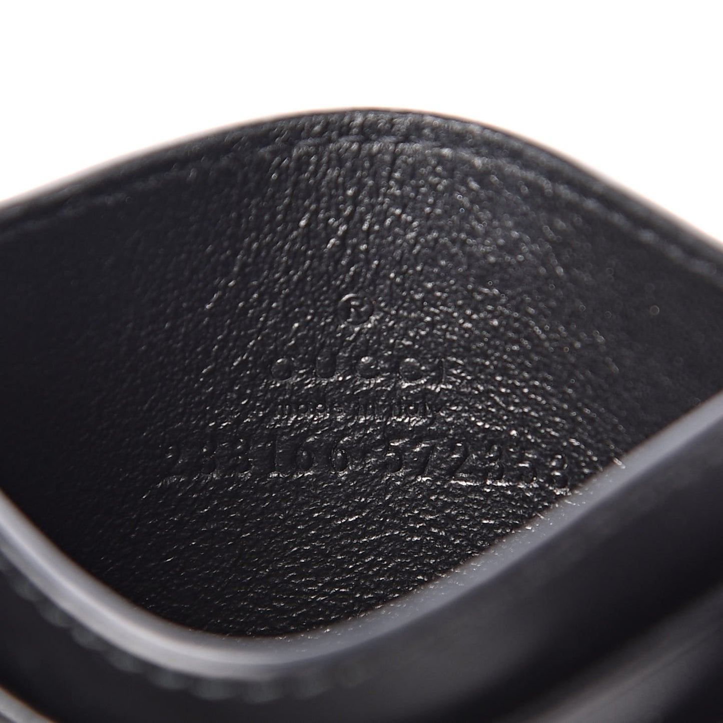 Guccissima Card Holder Black