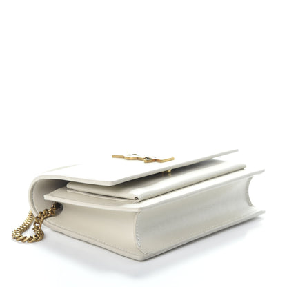 Saint Laurent Calfskin Monogram Sunset Chain Wallet Blanc Vintage 4 of 8