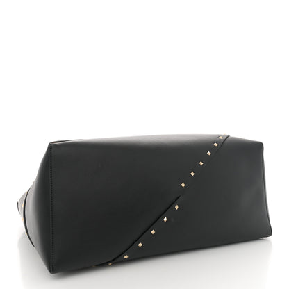 Valentino Garavani Calfskin Rockstud Large Wispy Tote Black 4 of 10