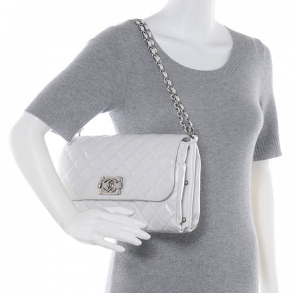 Chanel Lambskin Quilted Medium Boy Flap White 2 of 8