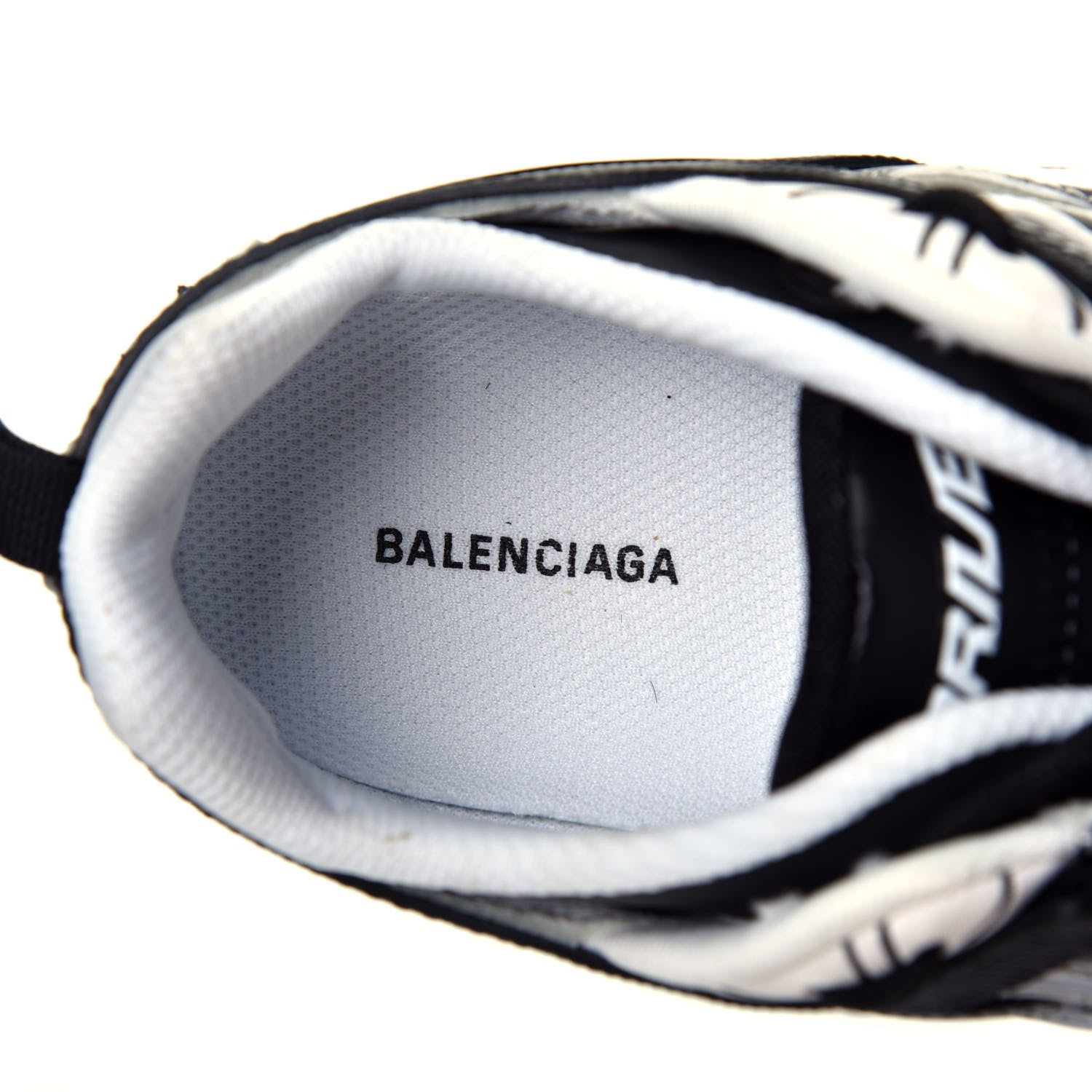 Balenciaga Mesh Rubber Womens Drive Sneakers 37 Light Grey Black 7 of 8