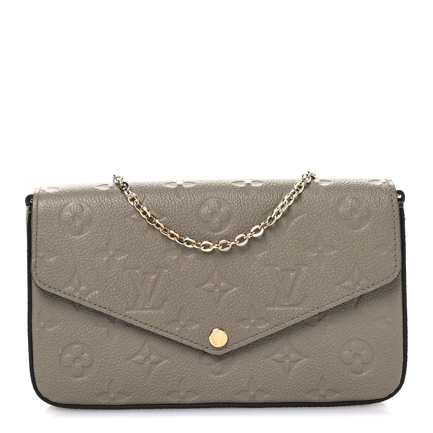 Louis Vuitton Empreinte Pochette Felicie Chain Wallet Tourterelle 1 of 11